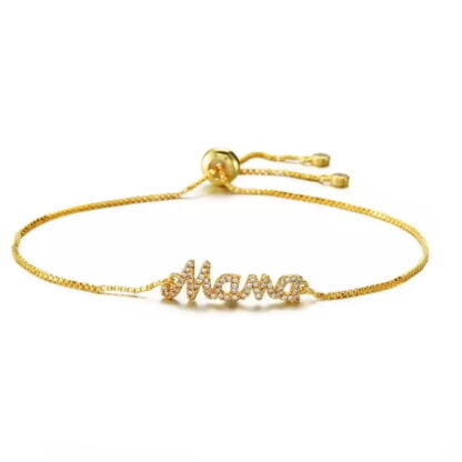 pulsera dorada mama