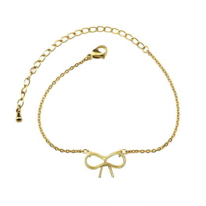 pulsera lazo dorado