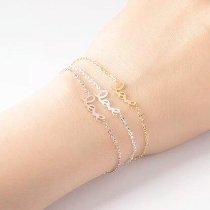 pulsera letra love