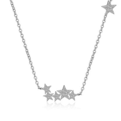 collar con estrellas plata regalo