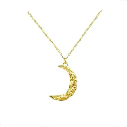 collar luna oro