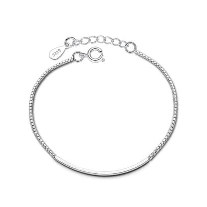 pulsera minimalista plata