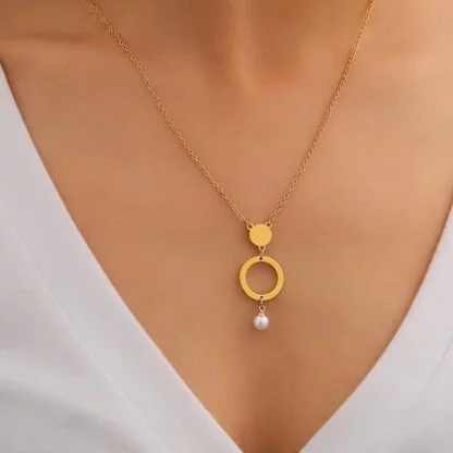 collier circulo de mujer