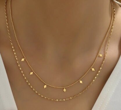 collar dos cadenas tendencia 2024