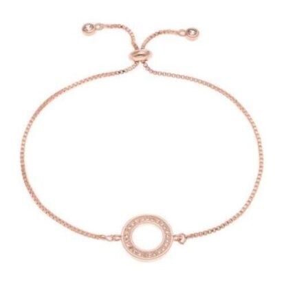 pulsera circulo oro rosa