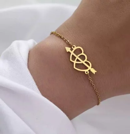 pulsera dos corazones